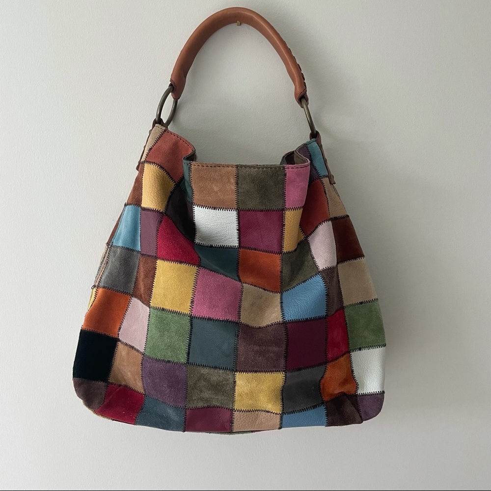 Lucky Brand Vintage Patchwork Hobo Bag